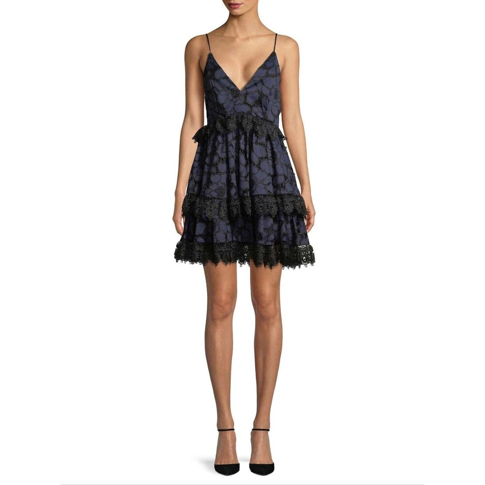 Kendall + Kylie Tiered Lace Babydoll Dress